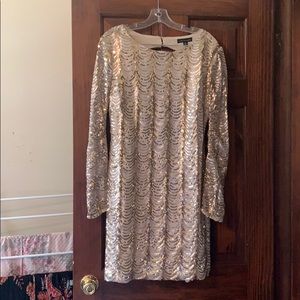 LAST CHANCE! Gold Sequin Party Dress
